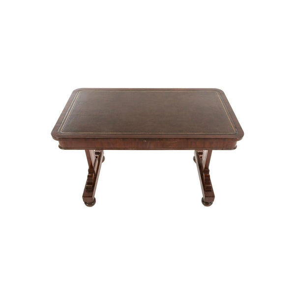 19th Century William IV English Style Leather Top Writing Table -  POSH 