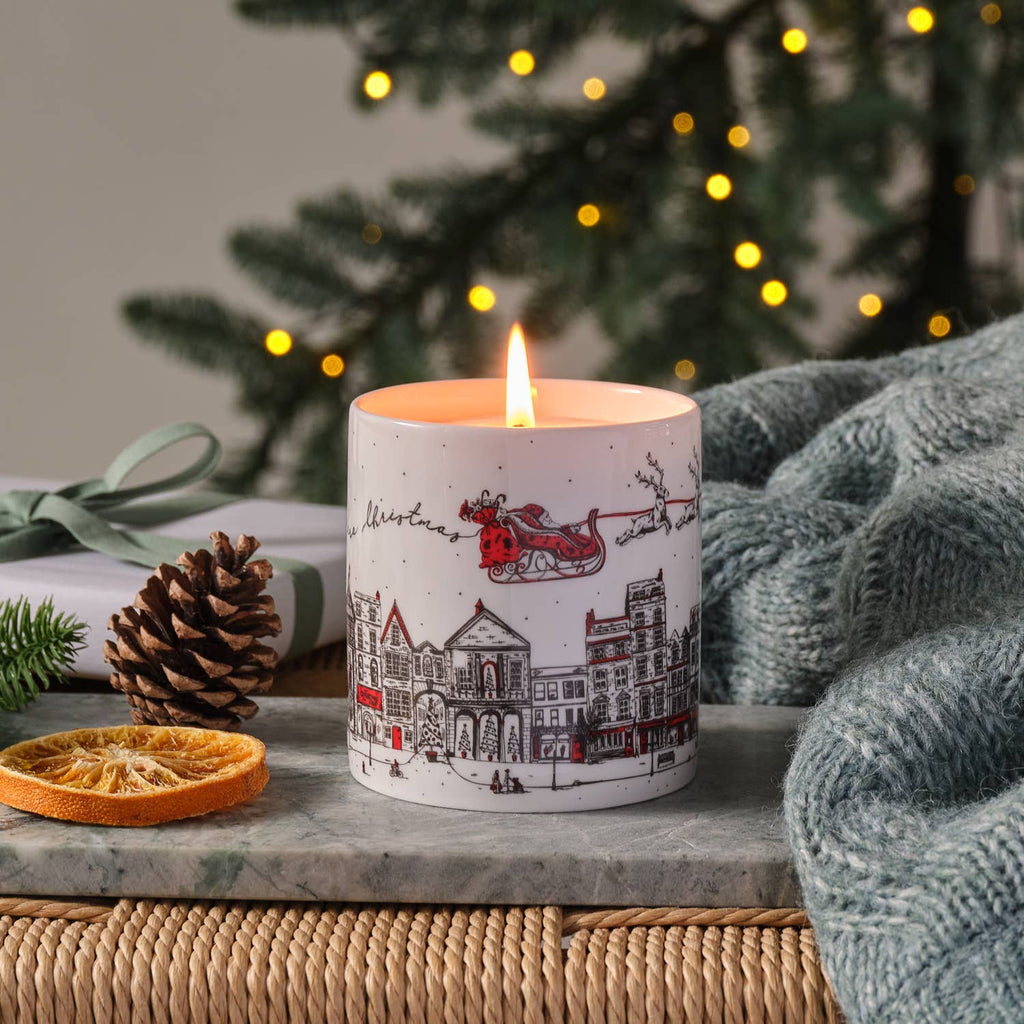 Santa's Sleigh Winter Forest Luxury Christmas Candle -  POSH 