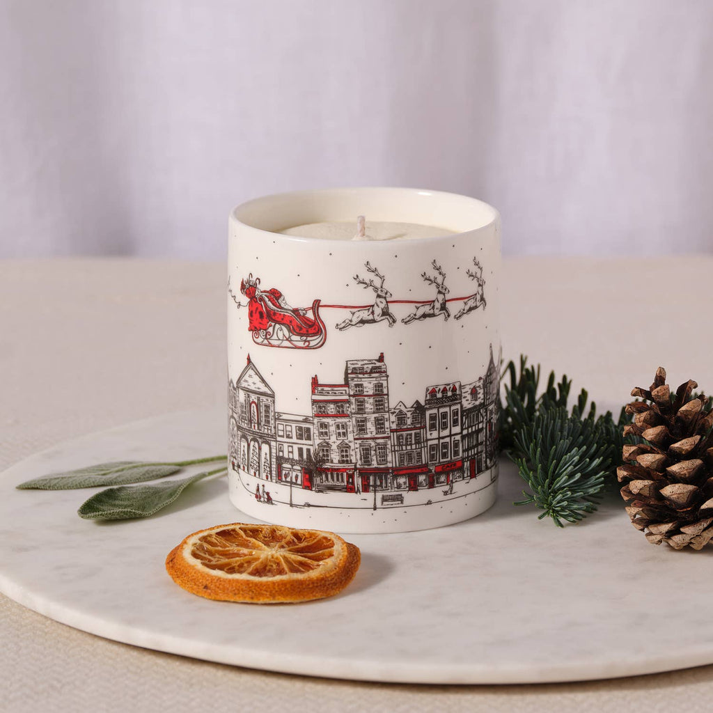 Santa's Sleigh Winter Forest Luxury Christmas Candle -  POSH 