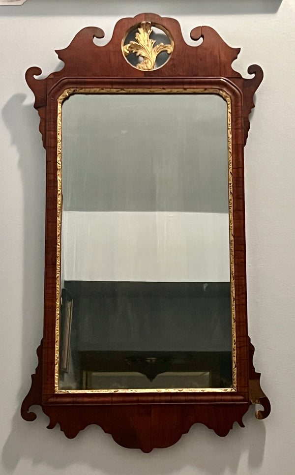 Antique English Chippendale Hall Mirror -  POSH 
