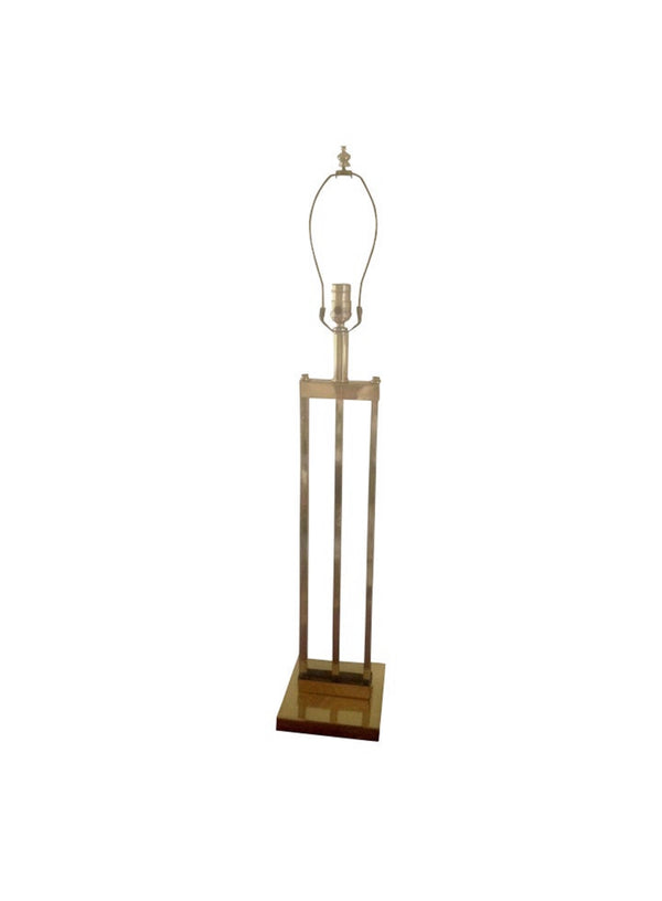 Mid Century Lucite and Brass Table Lamp -  POSH 