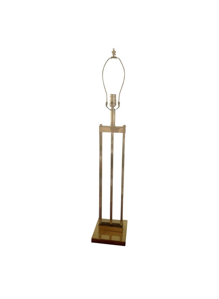 Mid Century Lucite and Brass Table Lamp -  POSH 