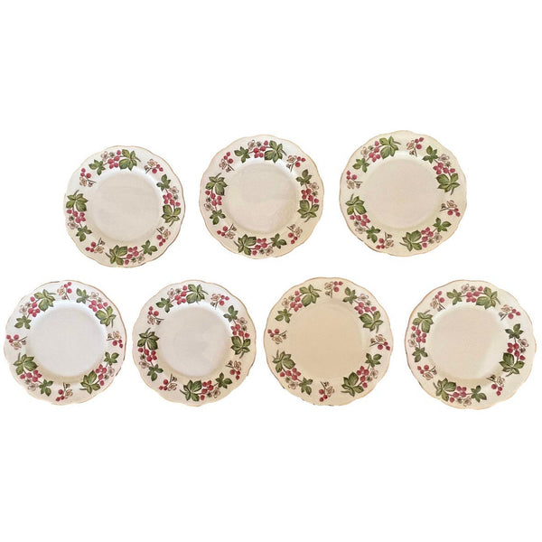 Set of 7, English Royal Albert Dessert Plates -  POSH 