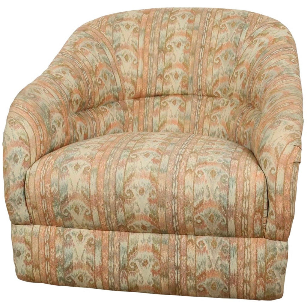 Milo Baughman Style Swivel Chair -  POSH 
