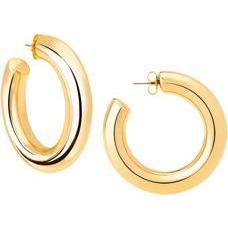 Large Polished Gold Hoop Earring - POSH