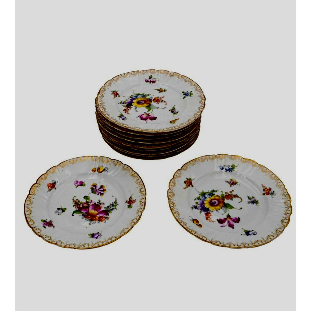 Meissen Bread and Butter Plates, Set of 11 - POSH