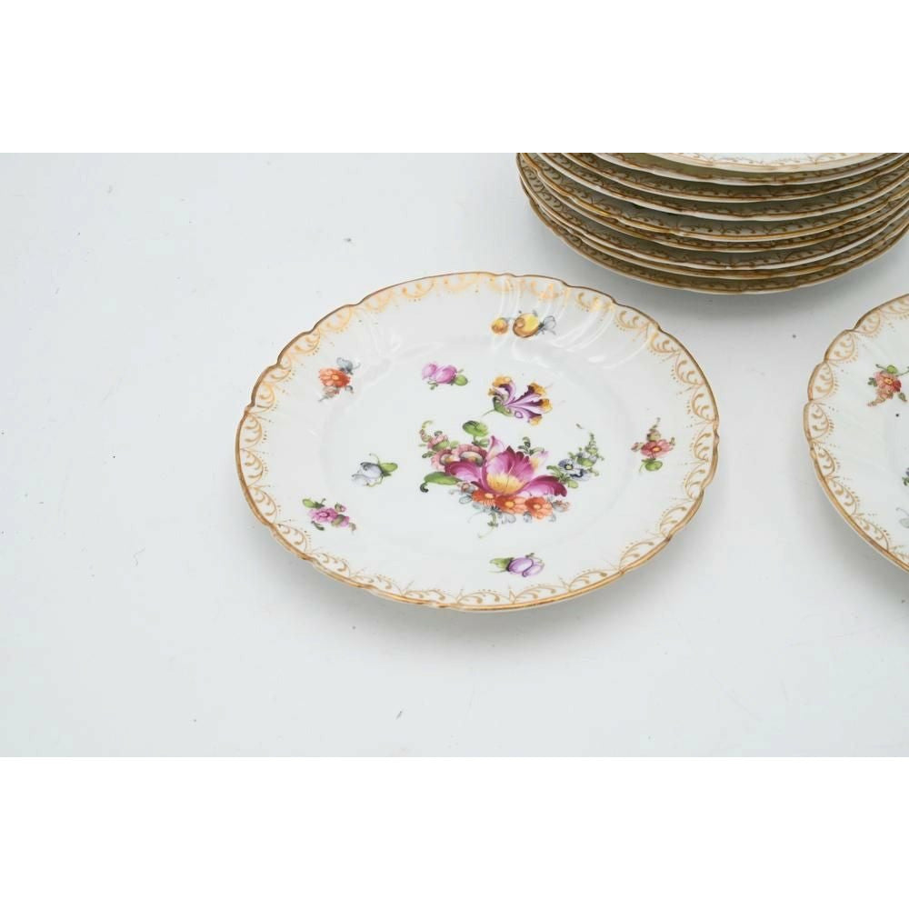 Meissen Bread and Butter Plates, Set of 11 - POSH