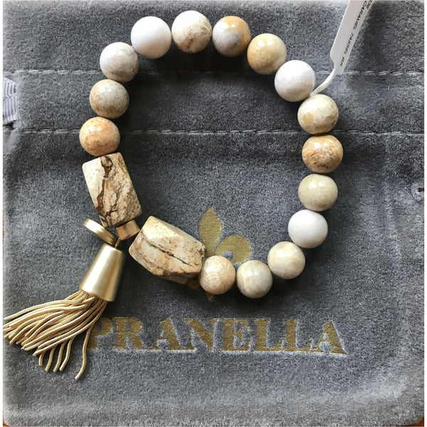 PRANELLA Wild Carmel Tassel Bracelet - POSH