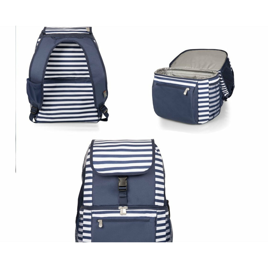 PRE-ORDER: Zuma Cooler Backpack - Navy/White Stripes - POSH