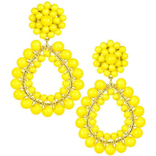 The Margo Post Earrings - Yellow - POSH